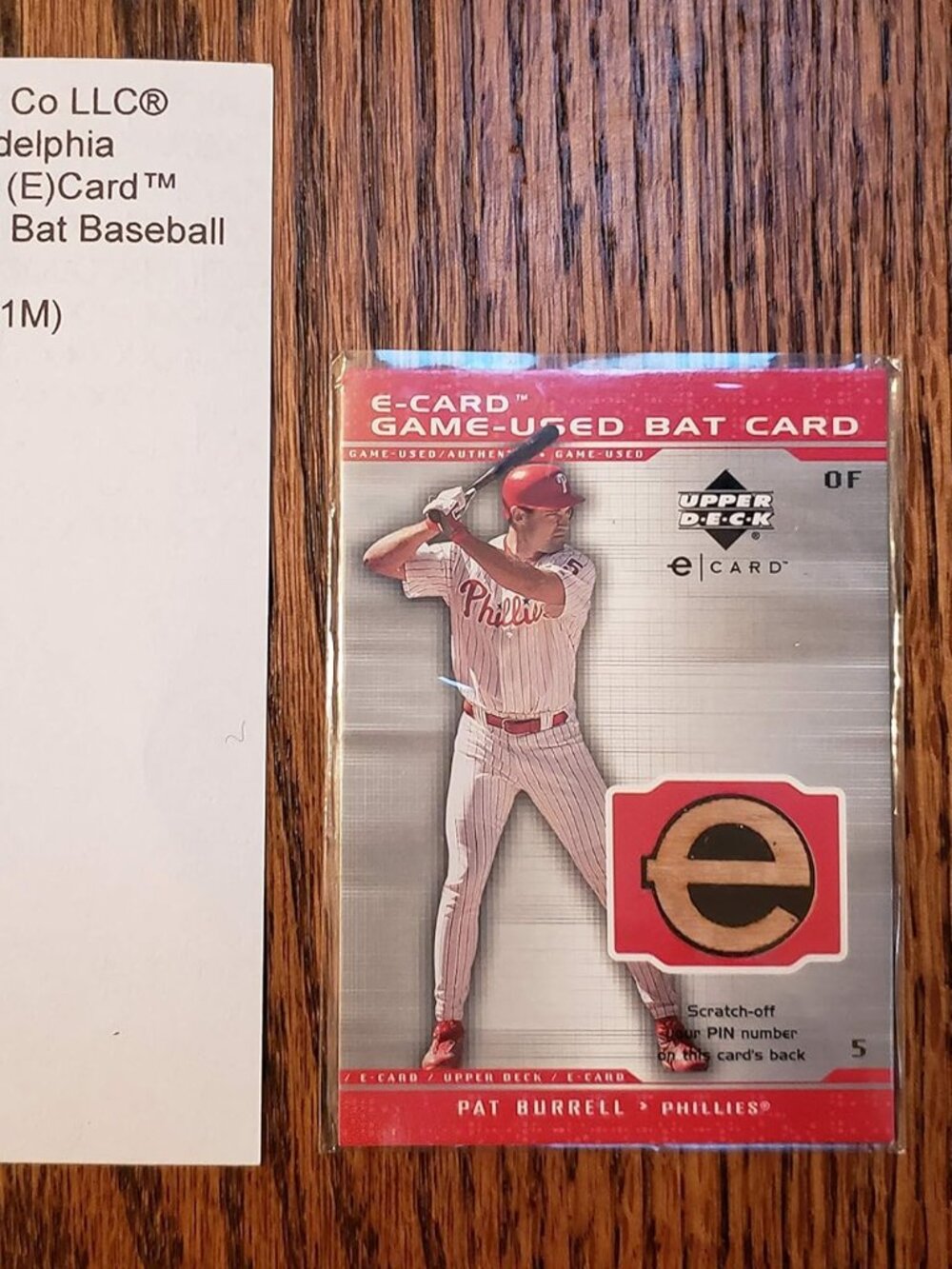 2001 The Upper Deck Co LLC® PAT BURRELL, Philadelphia Phillies™